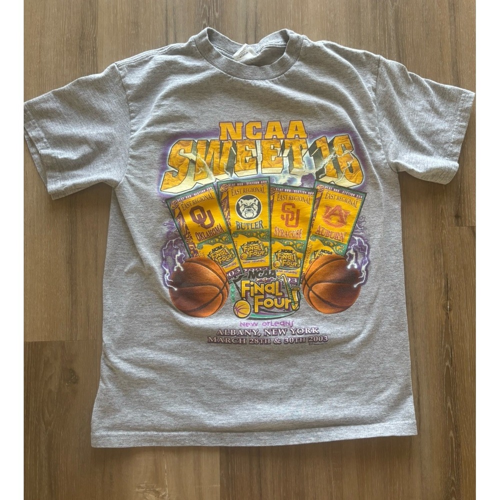 Vtg‎ 2003 March Madness Final Four T-Shirt Lee Sport Youth 14-16 Large
